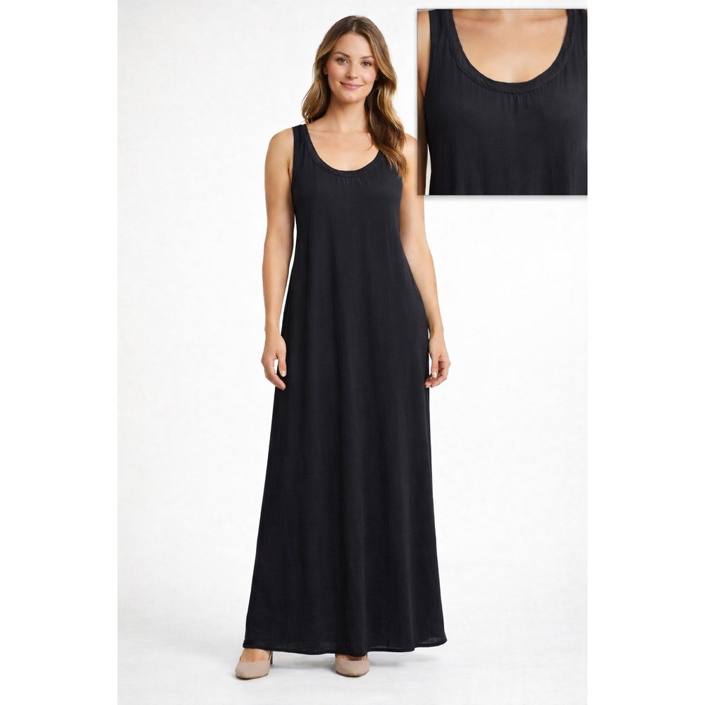 AG Adriano Goldschmied Tank Maxi Dress Size Small Black